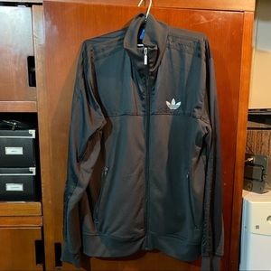 XL Black adidas full-zip track jacket